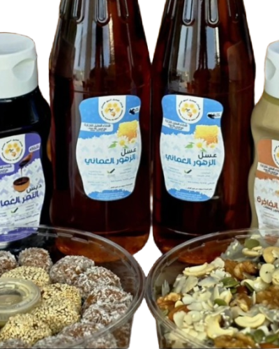 عسل زهور|دبس التمر|طحينية السمسم|تمرية فاخرة|كرات التمر