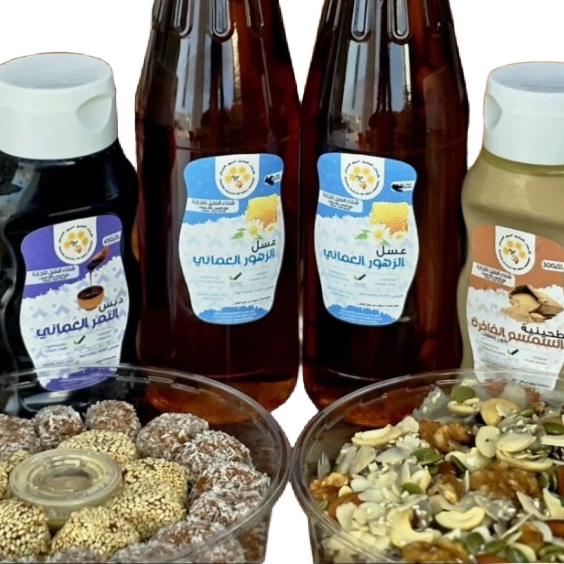 عسل زهور|دبس التمر|طحينية السمسم|تمرية فاخرة|كرات التمر